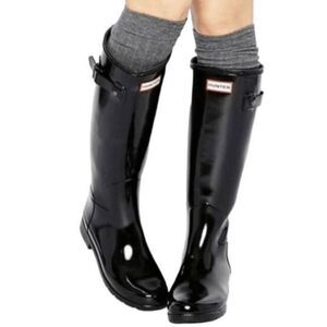 HUNTER Original Tall Gloss Rain Boot Size 9F/8M